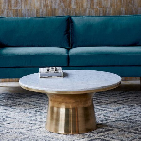 West Elm Marble Coffee Table Round : West Elm Round Nesting Side Table